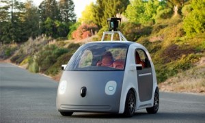 Google's prototype driverless car has been unveiled at the company's California headquarters. Photograph: /Google